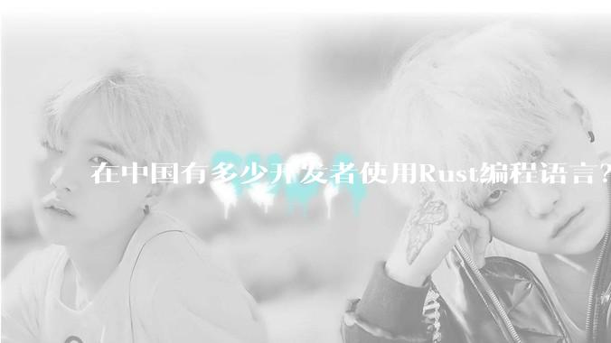 在中国有多少开发者使用Rust编程语言？